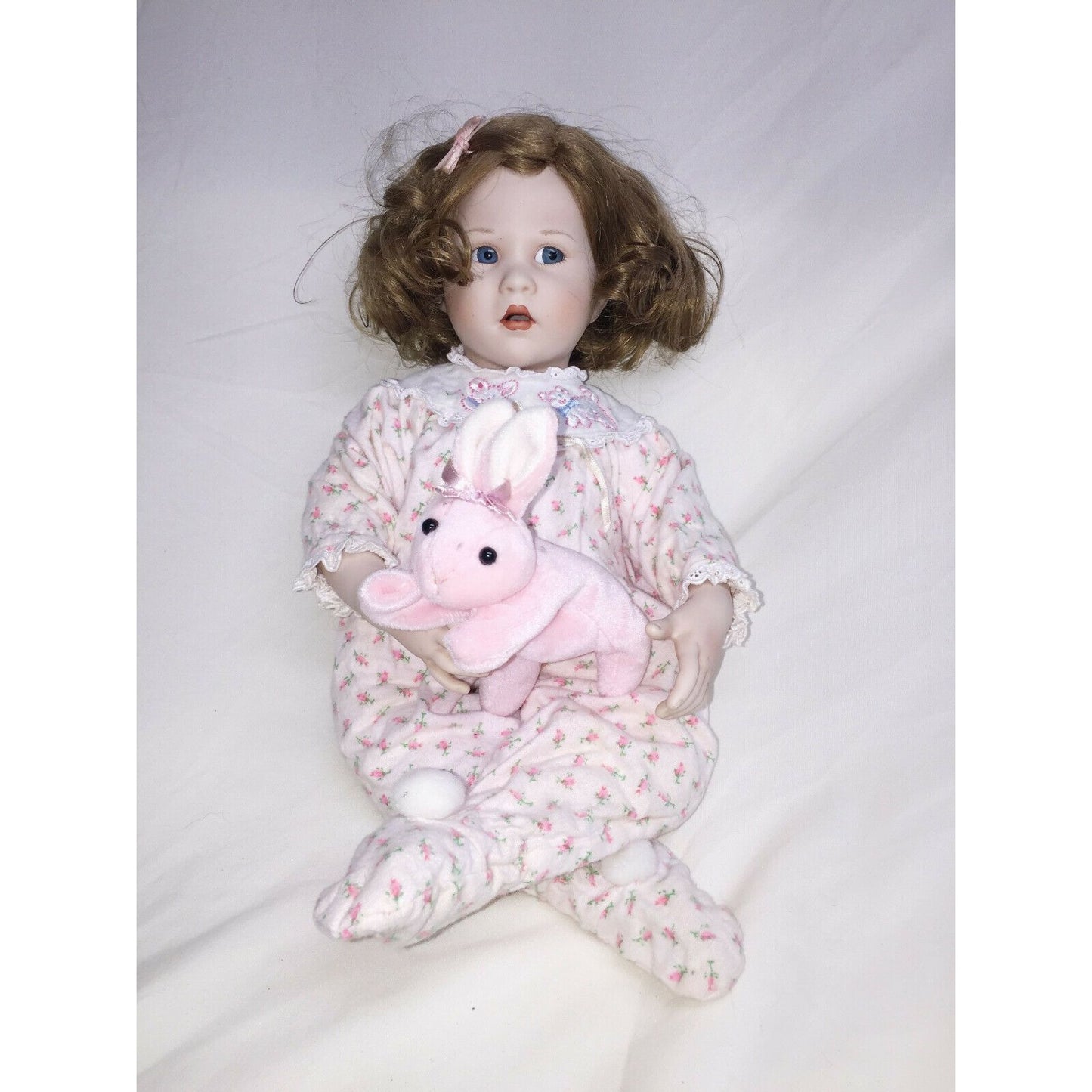 KATIE Porcelain doll by BRIGETTE DEVAL Cute Curls and Pajamas