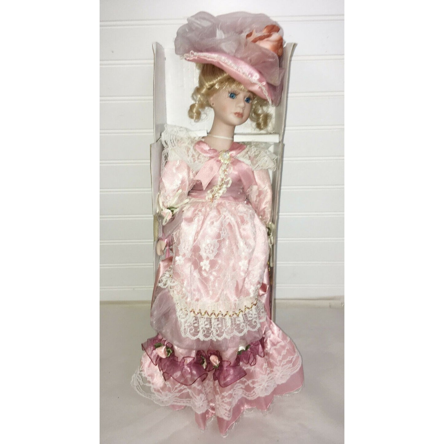 The CRIMSON COLLECTION Porcelain Doll BRENDA #8067 in Box