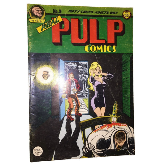 Real PULP COMIC No. 2 Jan. 1973 -  The Print Mint - Underground Comix - Vintage Comic Book