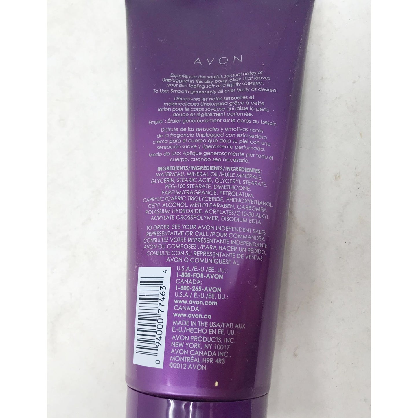 Avon UNPLUGGED Jon BON JOVI  body lotion 3 Pack