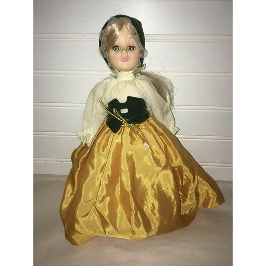 Vintage Long Haired Doll in Cultural Dress -  Eyes open/close