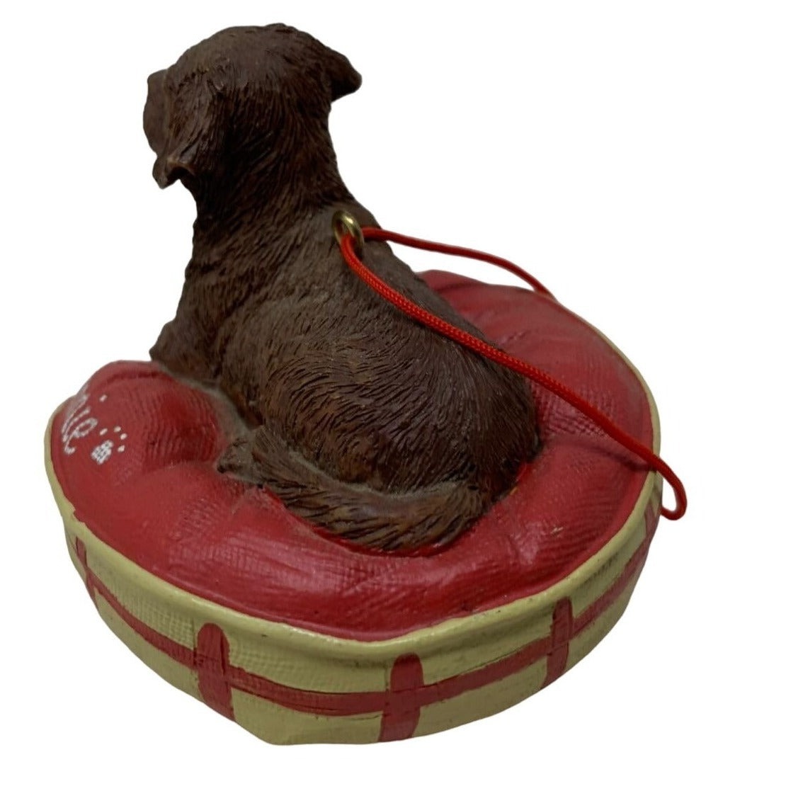 Labrador Puppy Ornaments and Figurines (5 Total) "Pennie" on one with Dog Bed - Dog Figurines