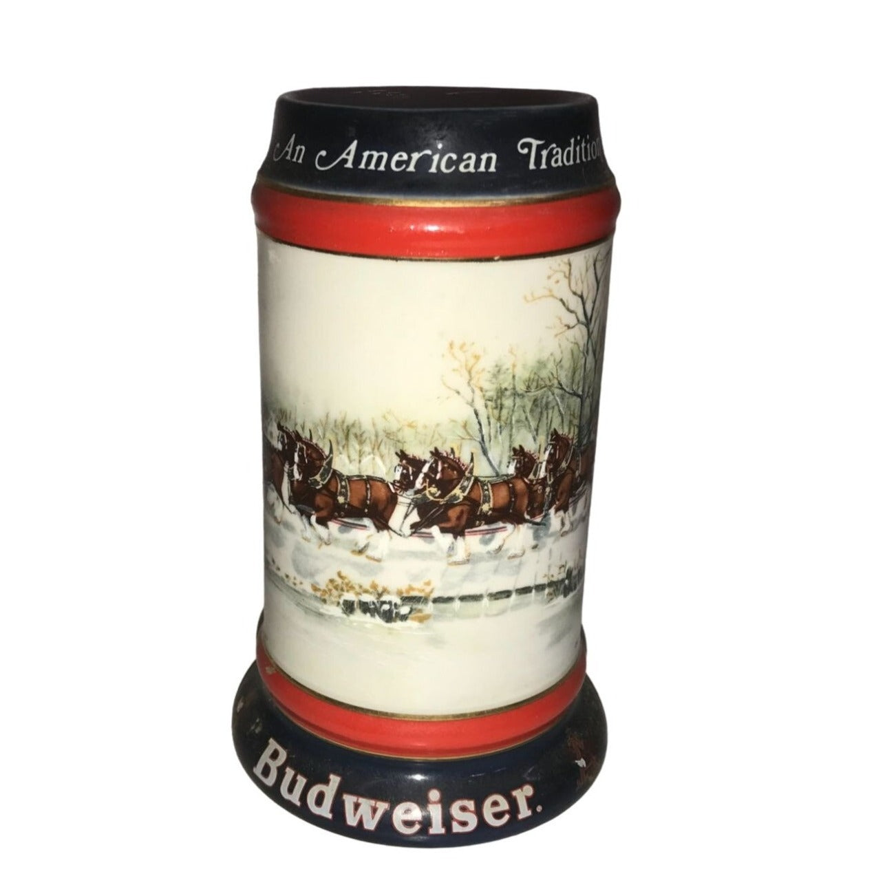 Budweiser Collectible Beer Stein Set (An American Tradition, A Perfect Christmas, The Season's Best)