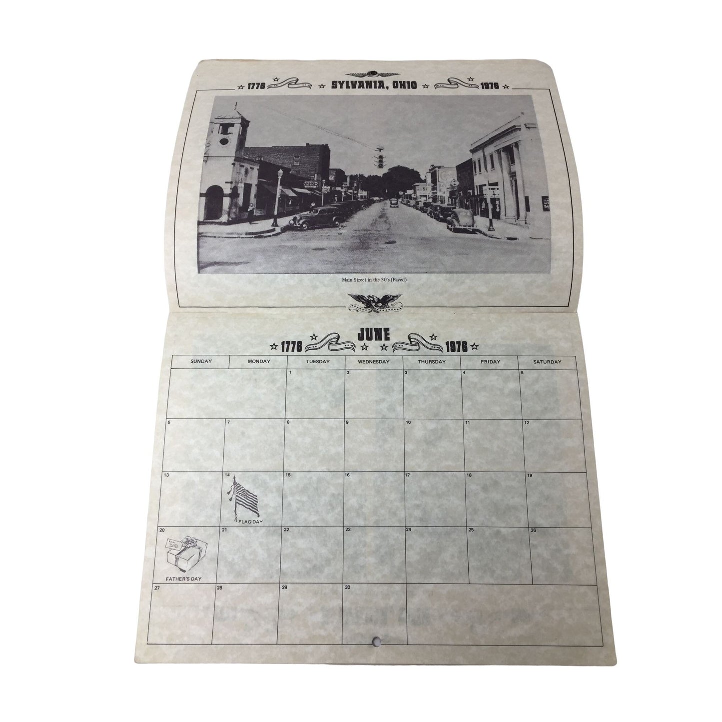 Sylvania Area Bicentennial - Souvenir Calendar - Sylvania, Ohio historical collectible