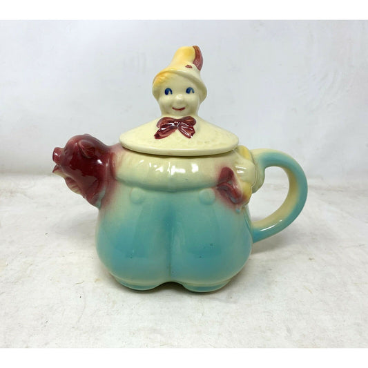 Vintage SHAWNEE Pottery TOM the PIPERS SON Teapot - Mid Century