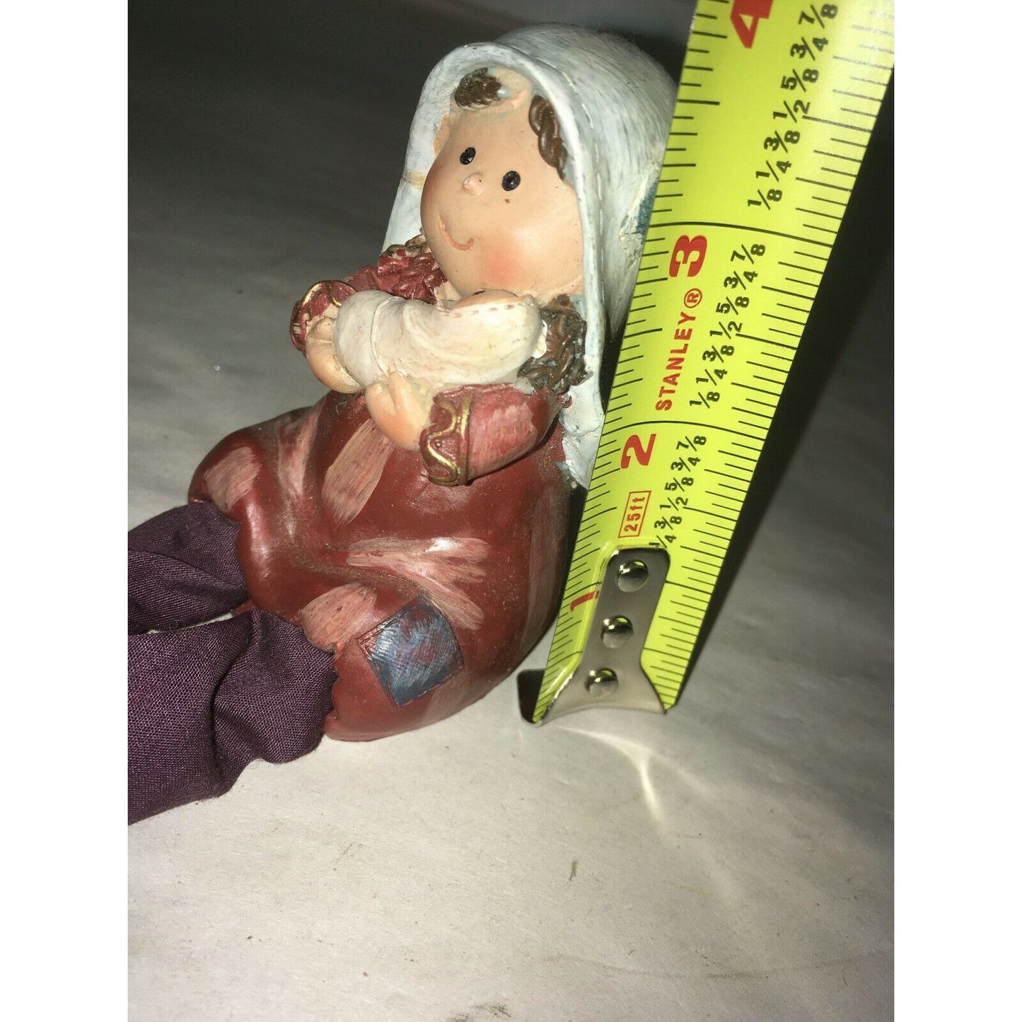 NATIVITY Shelf Sitter Virgin MARY w/ BABY JESUS - Sweet Smile -