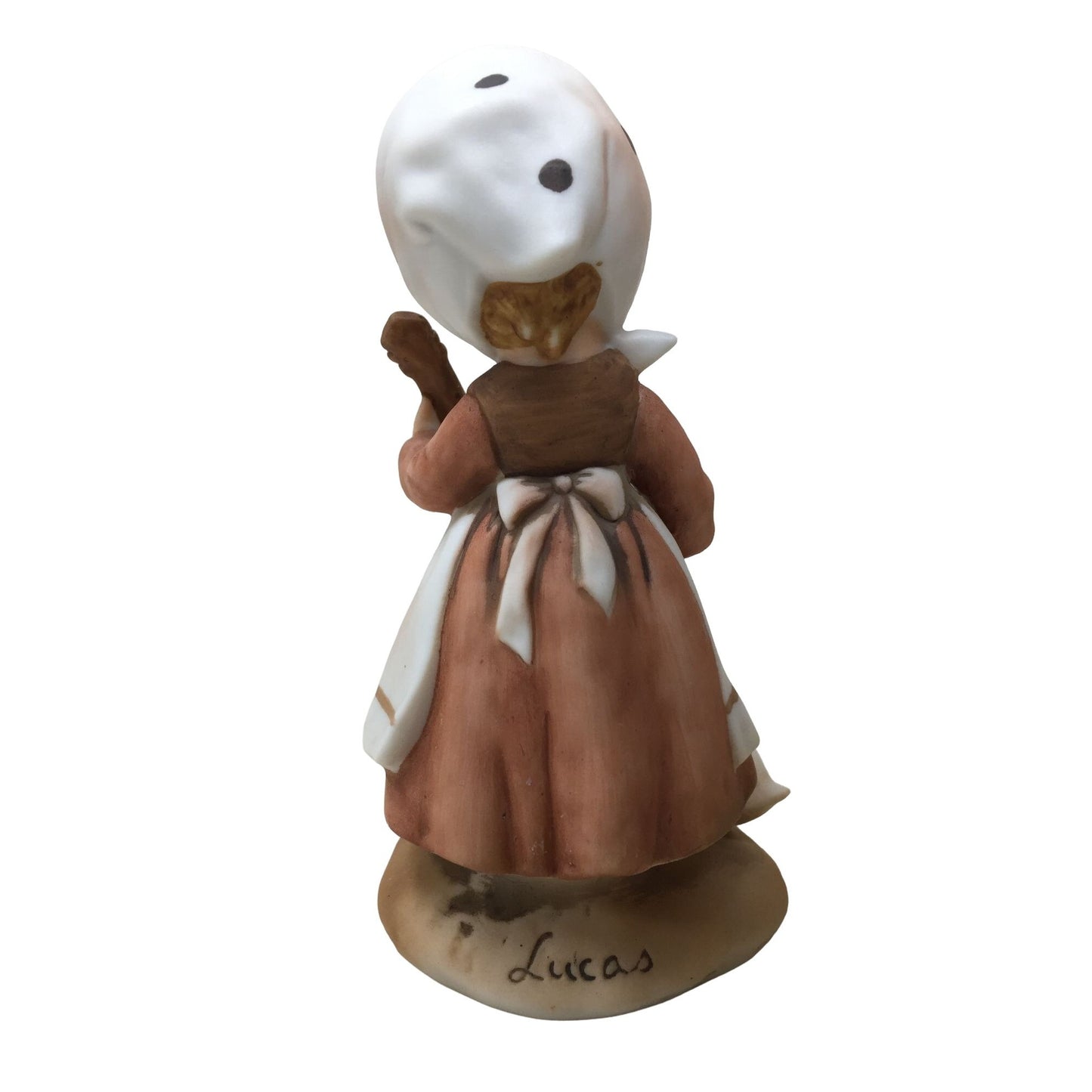 All the Lord's Children Figurine - GIRL with Cello and Goose Enesco - Vintage Collectible Figurine