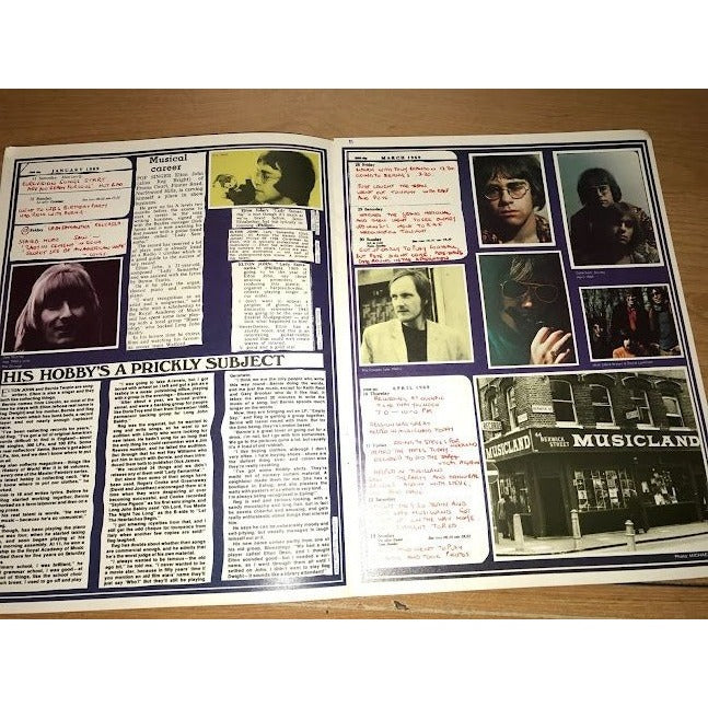 Liberty Wants Talent LYRICS and SCRAPS Photo and Song Lyrics Inserts - 1975 By Big Pig Music Ltd.