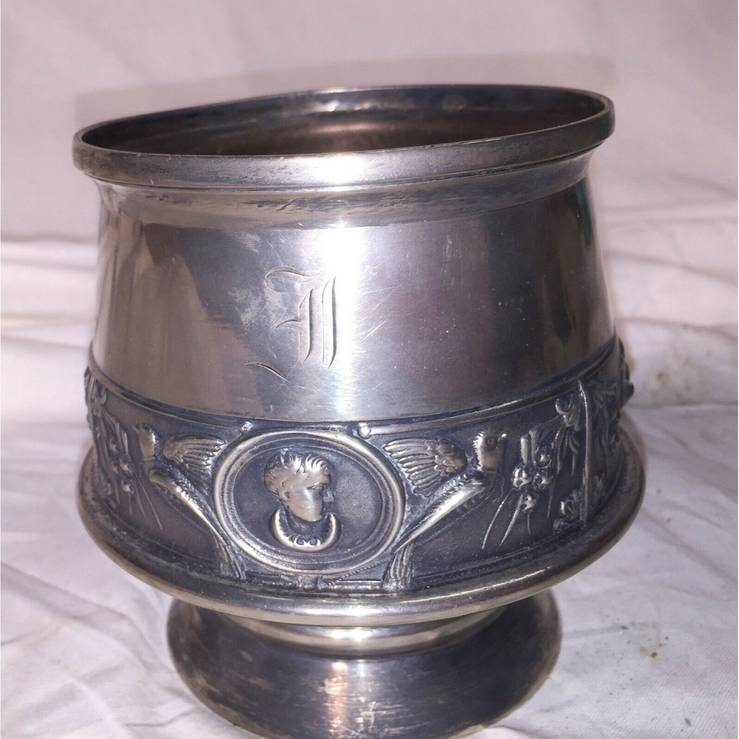 Quadruple plate WILCOX Silver Plate Pillar CANDLE HOlder #149