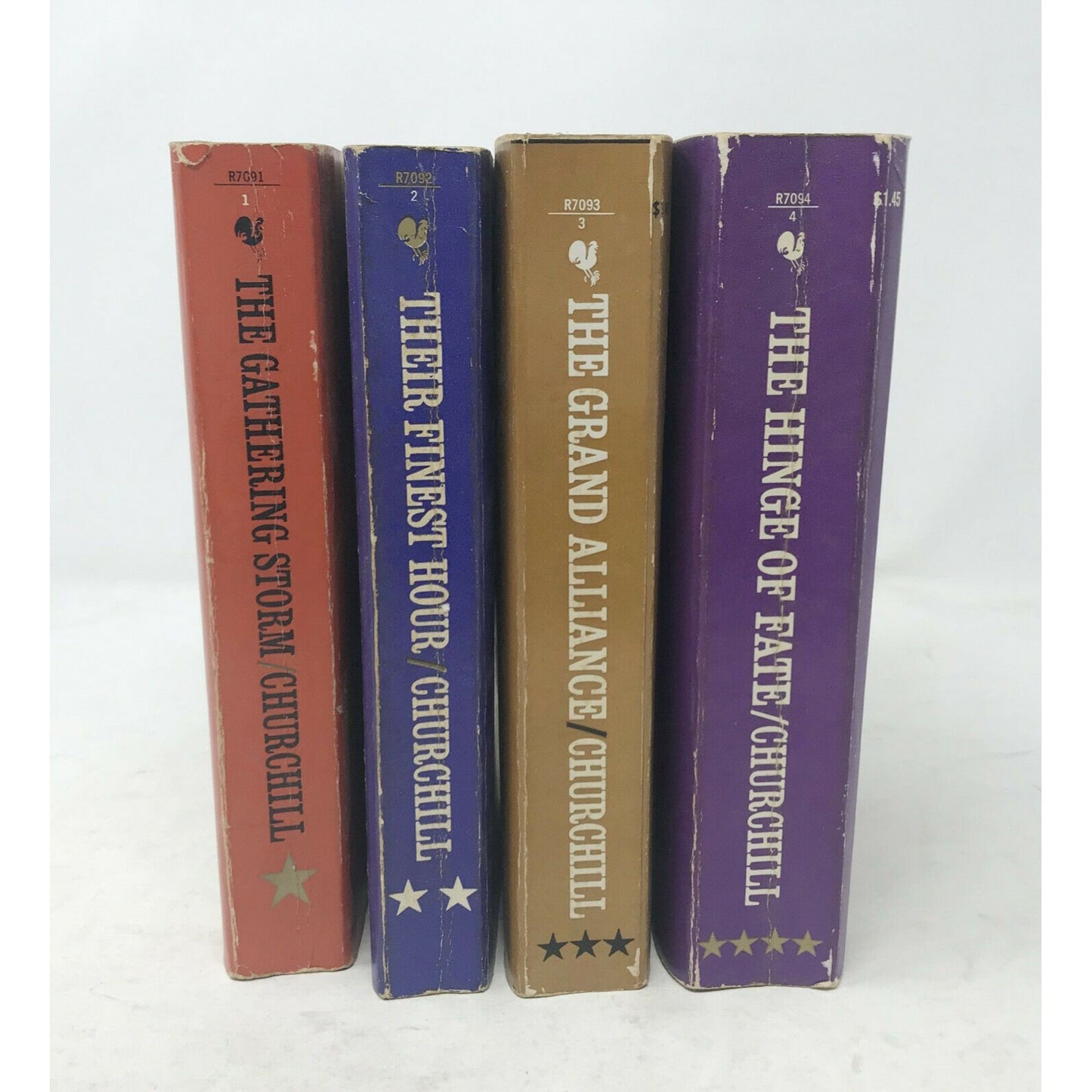 WINSTON CHURCHILL's The SECOND World WAR -  Set of 4  1960's