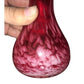 Pretty ART GLASS Handmade Red Glass Vase - white specks in bottom blending to red - approx 6.5 inches tall - Pretty petite bud vase A+ Stuff  A+ Stuff Vases