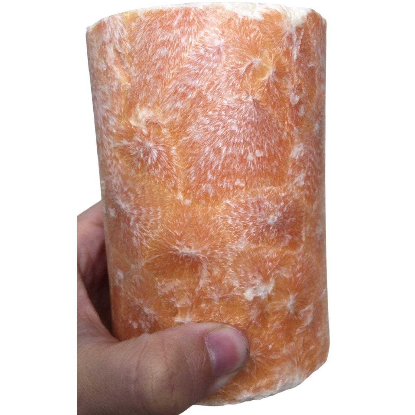 Pillar Candle - Rust colored Marble Pattern -  3" Round 4" Tall