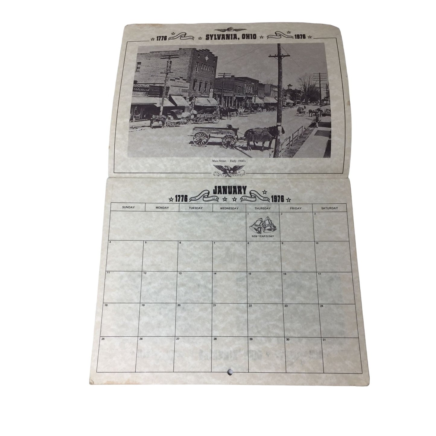 Sylvania Area Bicentennial - Souvenir Calendar - Sylvania, Ohio historical collectible