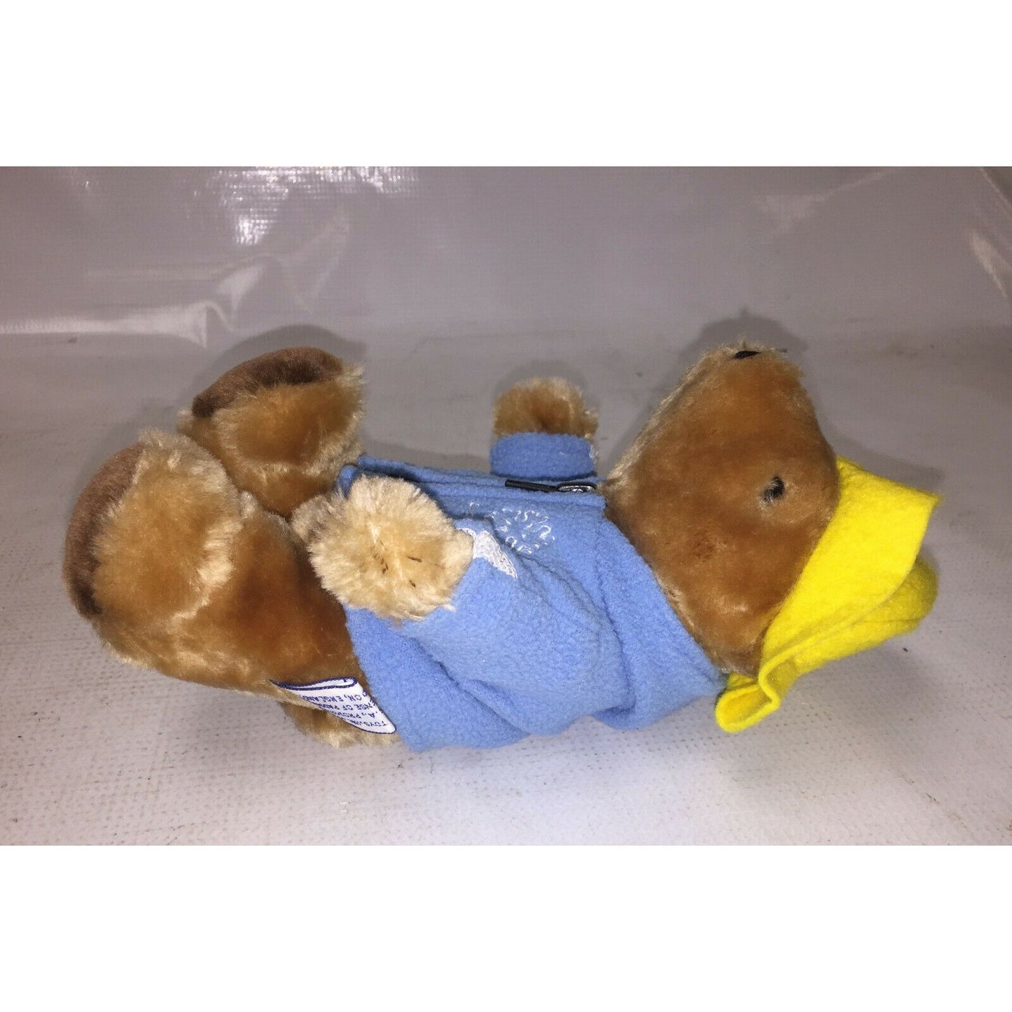 PADDINGTON BEAR Eden Toys Inc Wearing Yellow Hat w Old Navy Fleece