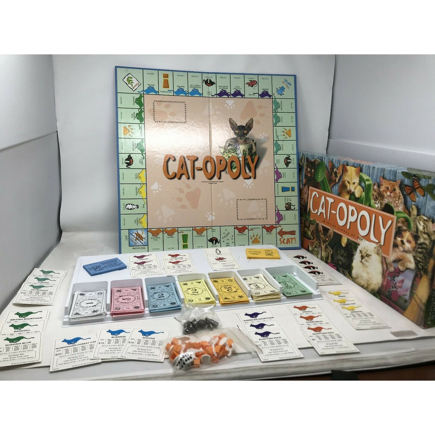 CAT-OPOLOY CATOPOLY  FELINE FRENZY Cat Lover Game Appears Complete