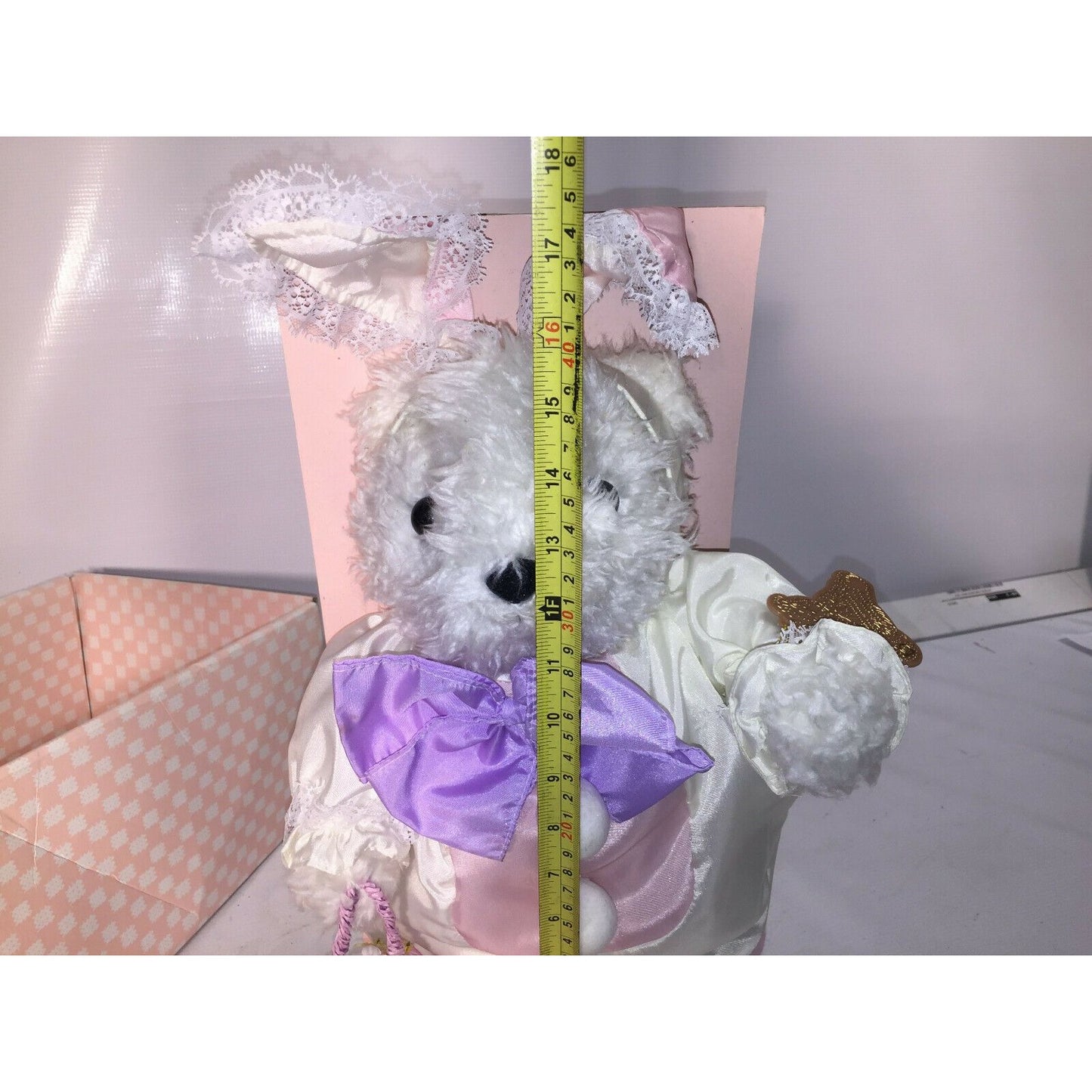 EASTER Decor - Teddy Bear Dressed as Bunny CUTE-  Brinn's 1995