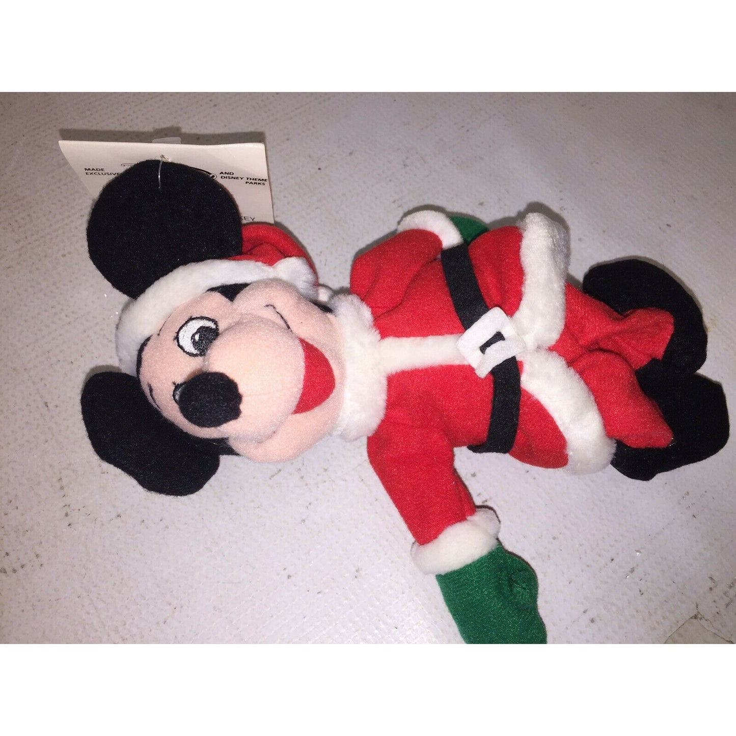 Disney Store Mrs Claus MINNIE Santa MICKEY MOUSE 8" Mini Bean Bag