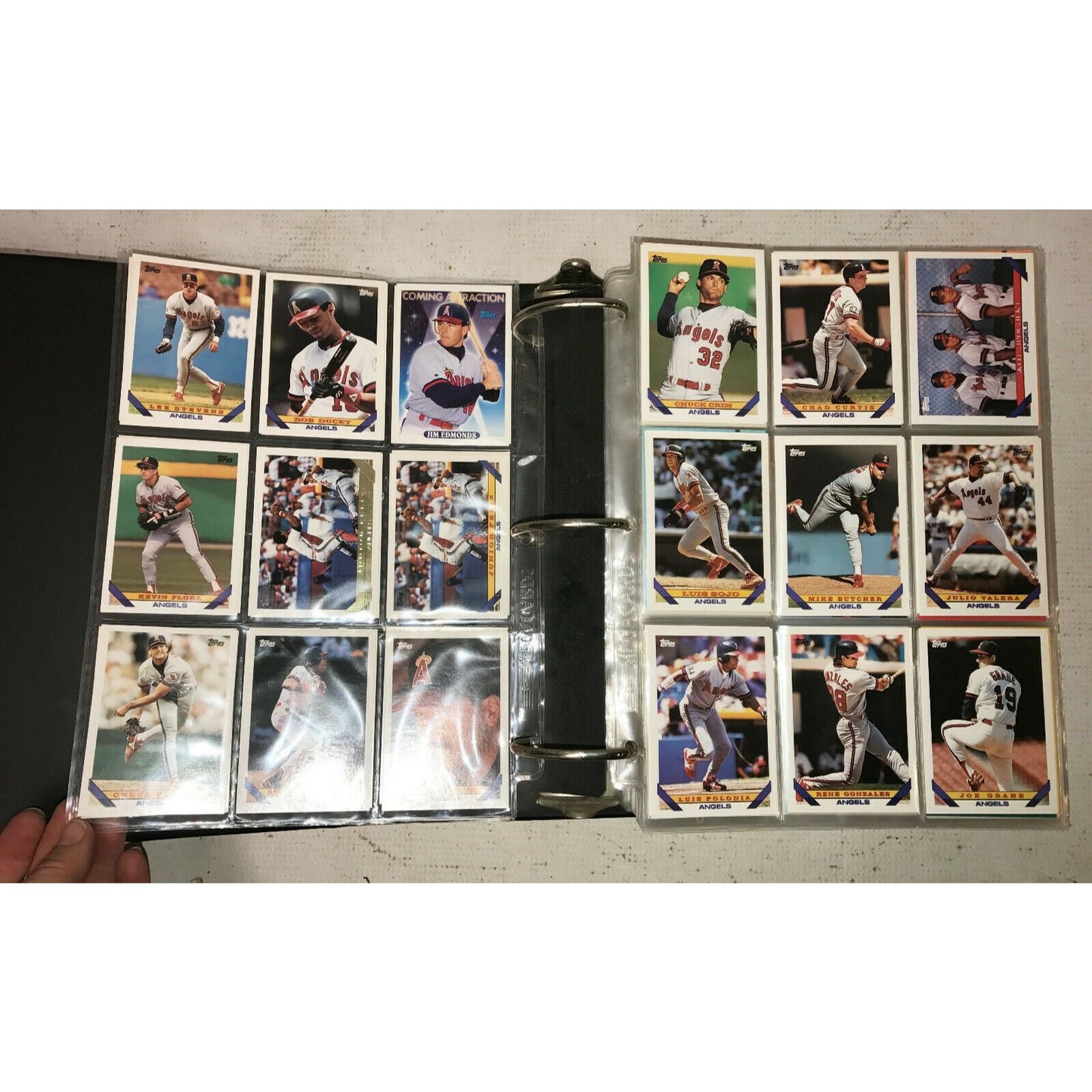 LARGE Binder BASEBALL Cards DEREK JETER DRAFT PICK 1993 Griffey Jr