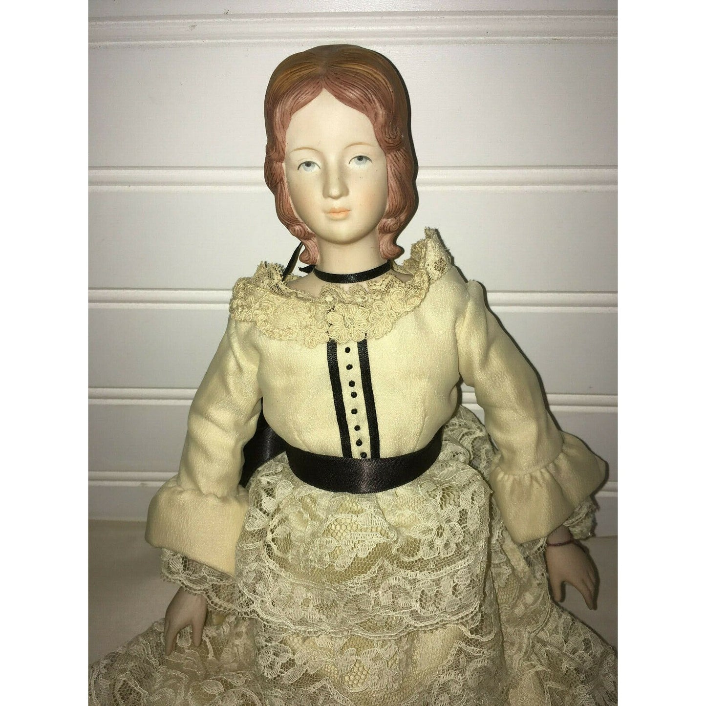 JULIET VINTAGE YIELD HOUSE  Doll with ivory and Black Dress