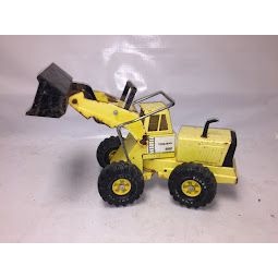 Vintage Tonka Turbo Diesel Loader - some rust and cracked windshield ( see photos) - Diecast Tractor Equipment Toy Collectible