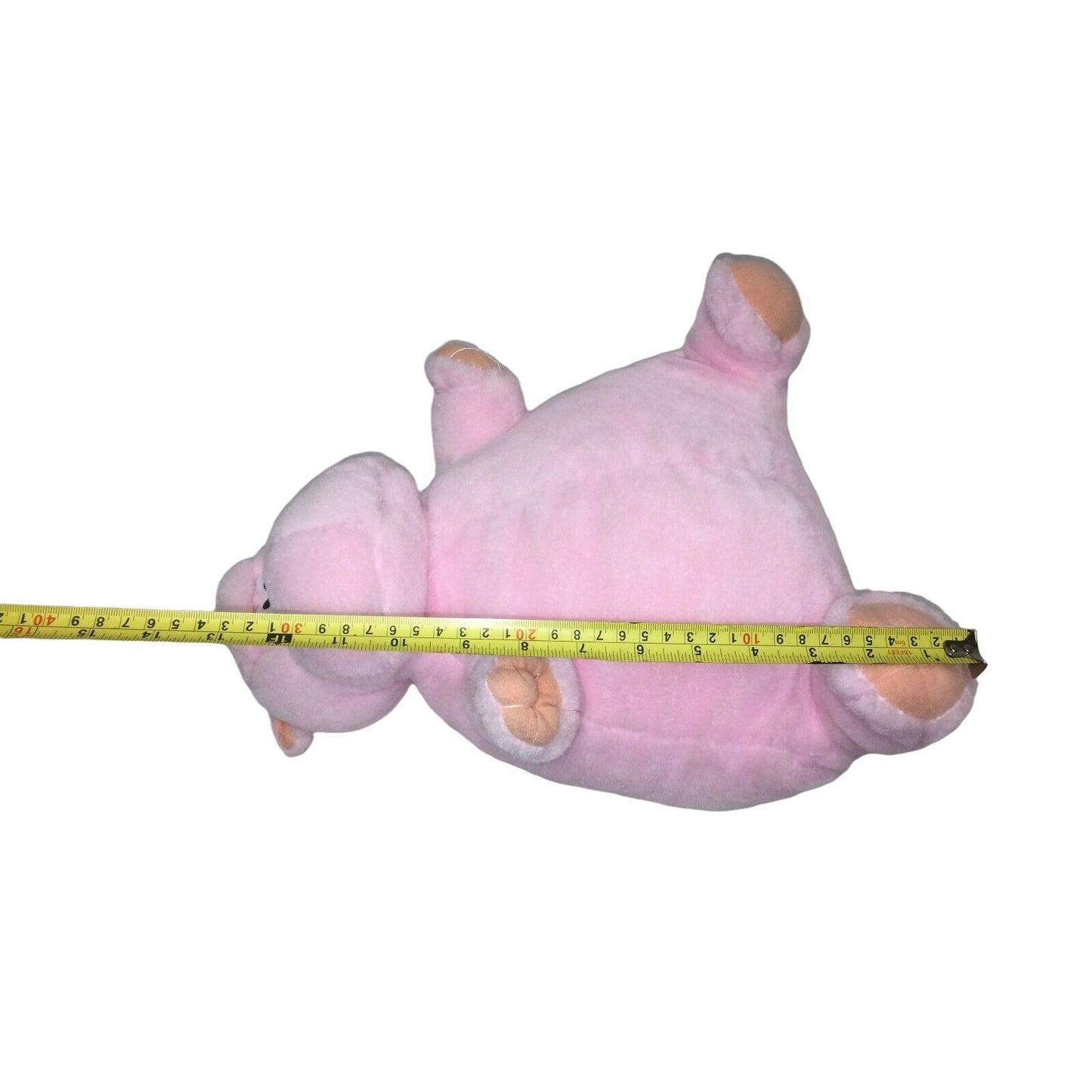 13" Pink Hippo SoftPlush - Wide Hippopotomus w funny eyes - toy