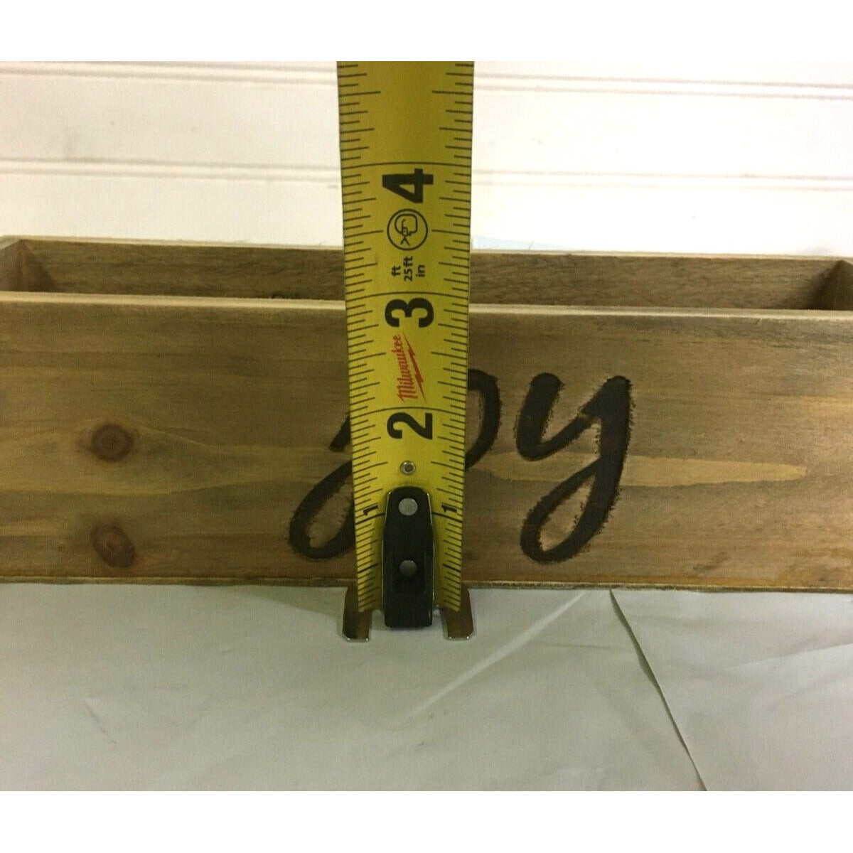 "Joy" Small Decorative Art distressed finish crate, wooden crate, wood crate