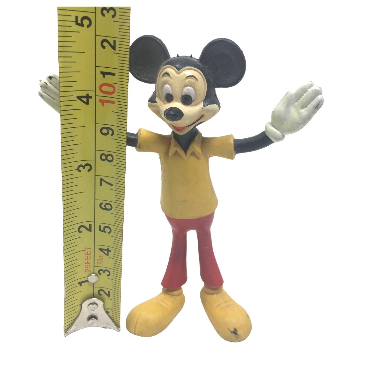 Vintage Bendy Mickey Mouse Toy - Walt Disney Productions Collectible