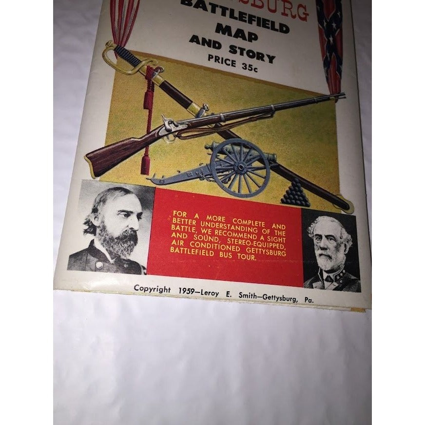 Civil War and Gettysburg Pamphlets / booklets - Battles of the Civil War - Battlefield Map and Story