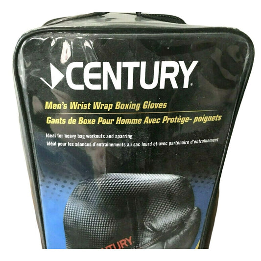 Century Men's Wrist Wrap Boxing Gloves 14oz Black Red Gray NEW