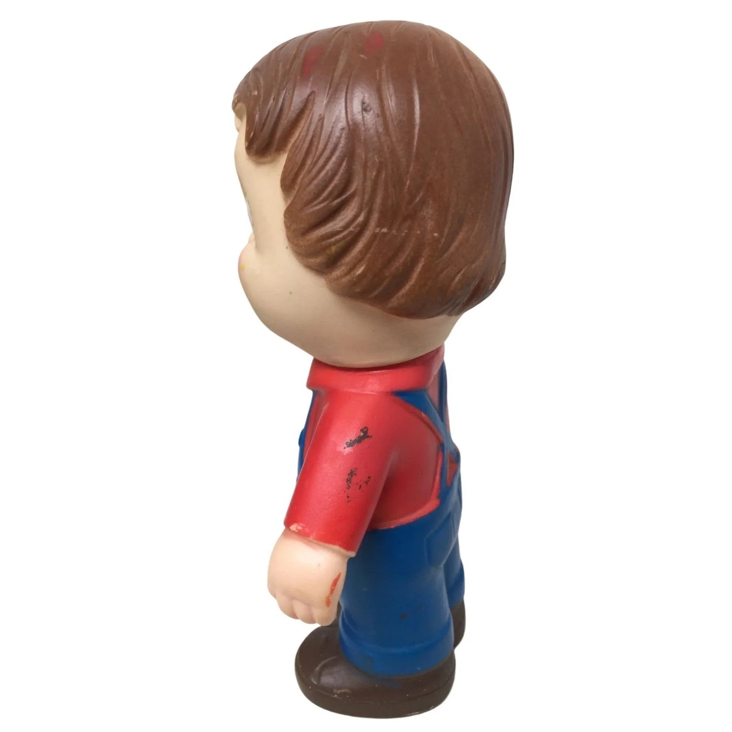 1960s Campbell's Kids Boy with Red shirt and Blue Overalls Campbells  A+ Stuff