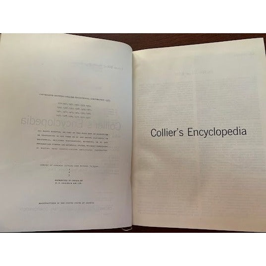 Colliers Encyclopedia Volume 22 1969 edition