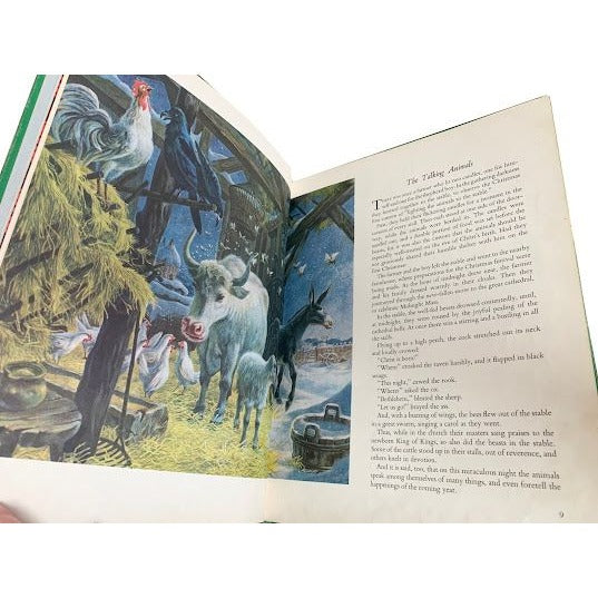 VINTAGE - The Golden Book of CHRISTMAS TALES Legends form Many Lands - Paintings by James Lewicki - Text by Lilian Lewicki. Hardcover