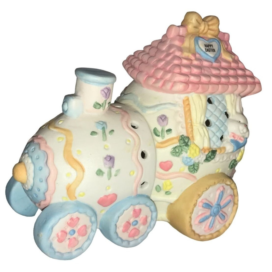 Easter Train that Lights Up - Easter Egg Train cars - Pastel Motif