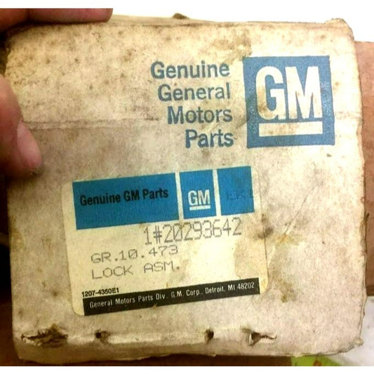 Genuine GM Part LOCK ASSEMBLY Part No 20293642 - NOS - Vintage General Motors Discontinued OEM Replacement Auto Parts - New Old Stock