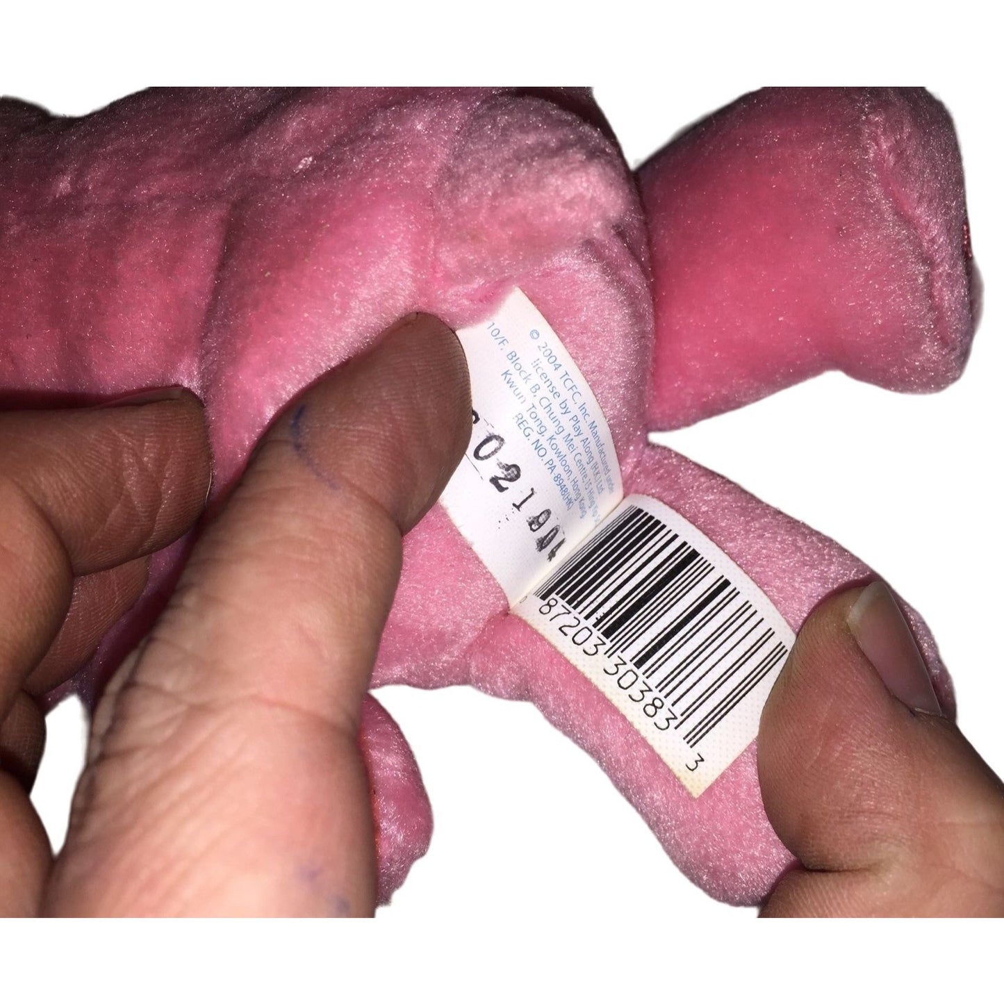 Care Bears Love - a - Lot Bear Pink with 2 interlocking hearts on belly - Sweet face - w/ Tags