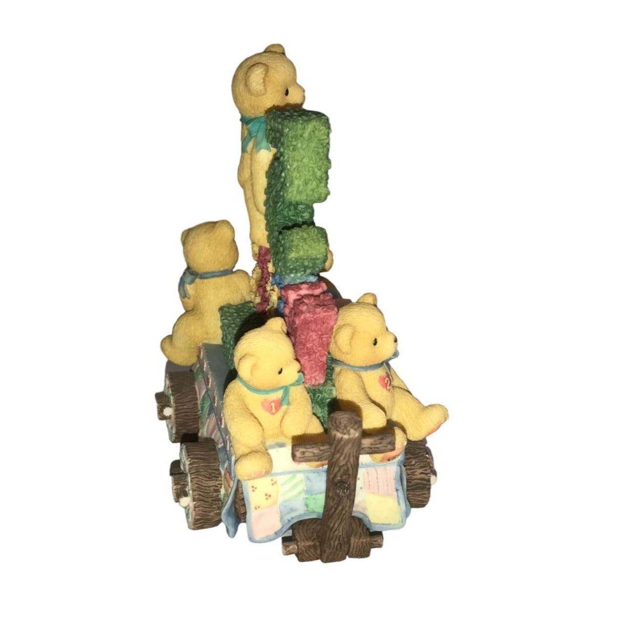 Cherished Teddies - Five Teddies on a Float - 5th Anniversary 1999 Members Only Figurines with Box