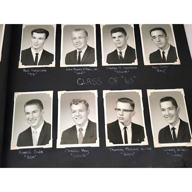 Photo Album from Clymer School - Class Photos for one class 1951-1963 (Clymer New York, I believe) - Class photos and senior photos -penpals