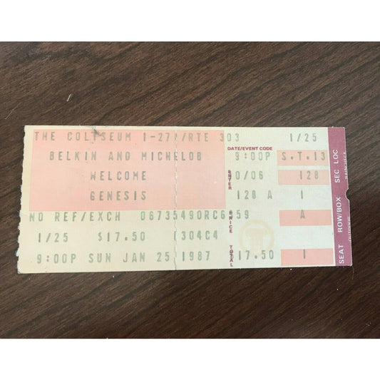 PHIL COLLINS PHOTO - GENESIS &CHEAP TRICK Stub, Foghat/Outlaws Ticket -Concerts