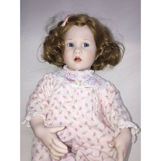 KATIE Porcelain doll by BRIGETTE DEVAL Cute Curls and Pajamas