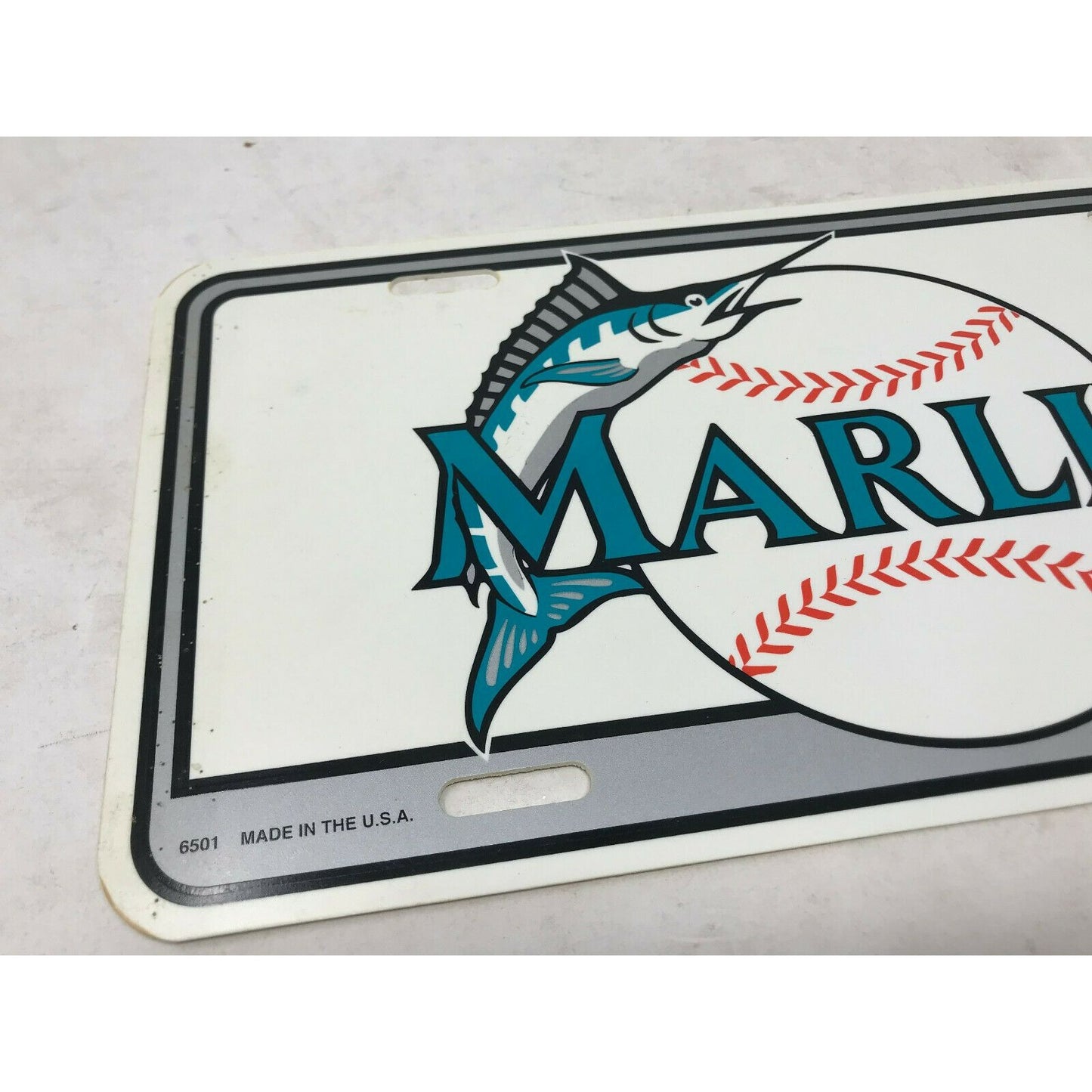 1992 Florida MARLINS License Plate Plastic MLB Baseball souvenir