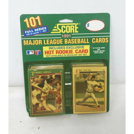 1991 SCORE MLB Baseball & Trivia Blister Pack 101 of Full Series