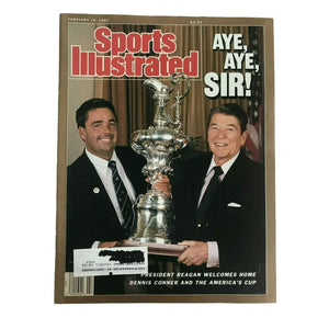 Sports Illustrated Magazine February 16 1987 Ronald Reagan Dennis Conner