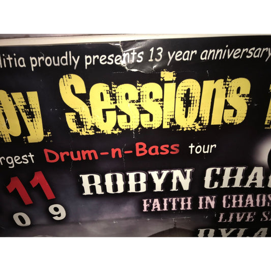 Therapy Sessions Israel July 11, 2009 - Concert Poster Junglist Militia - Great Rare Find!