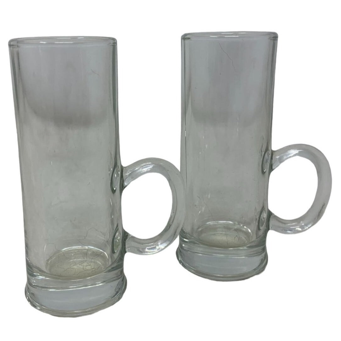 Unique Tall Shot glasses with Low Handles - Mug Double Shooters - Barware - Drinks - Liquor