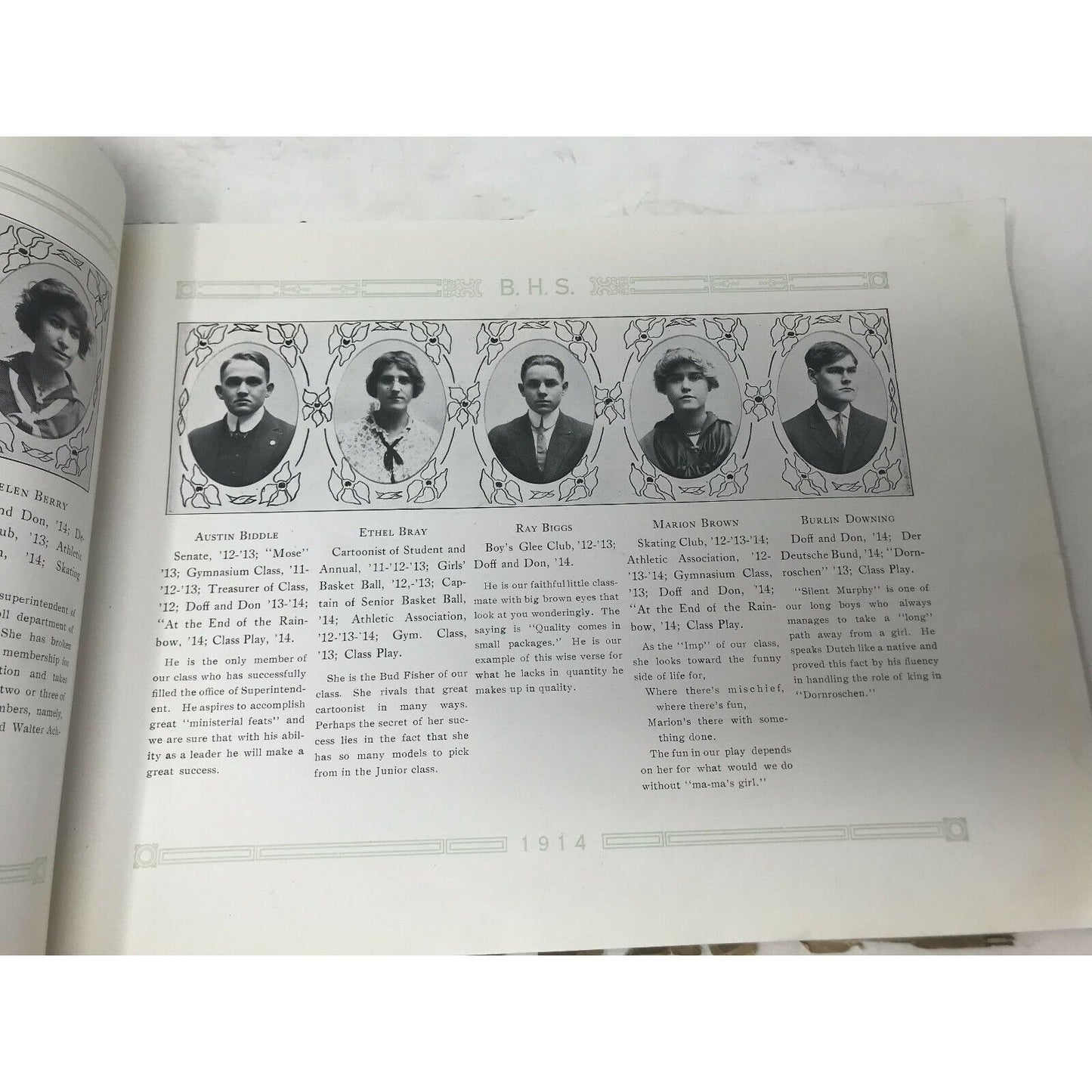 1914 The BRAZILIAN Brazil HIGH SCHOOL Brazil, IN YEARBOOK Annual