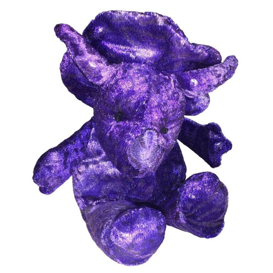 TYRA Purple Triceratops Plush Dinosaur by Russ Berrie & Co. Inc.