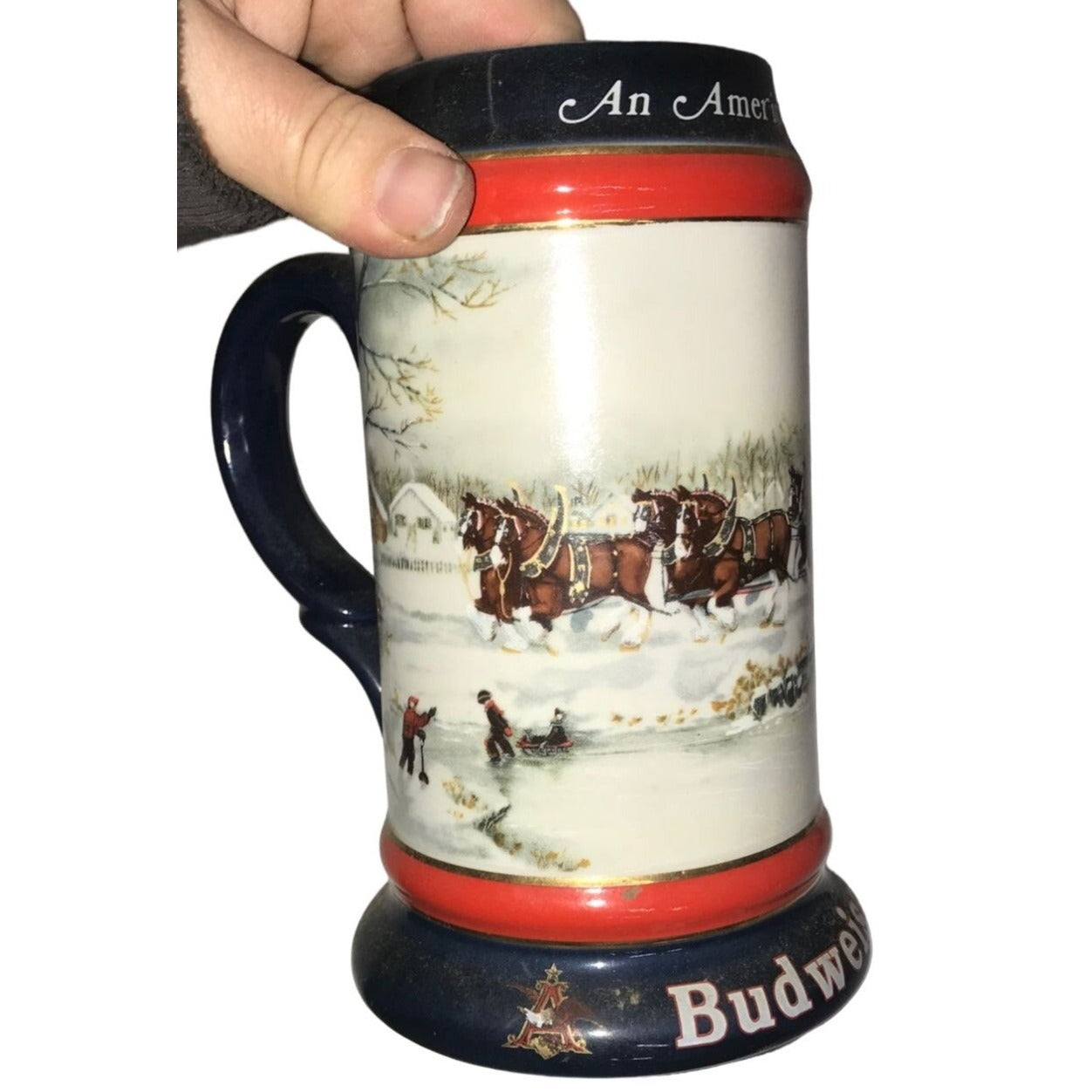 Budweiser Collectible Beer Stein Set (An American Tradition, A Perfect Christmas, The Season's Best)