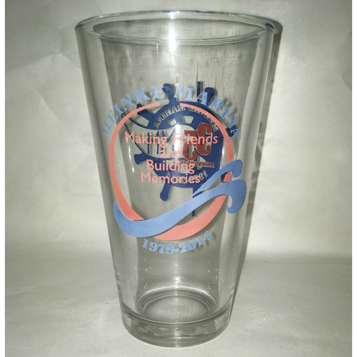 MEINKE MARINA Anniversary Glass & Shot Glass Set CURTICE OHIO