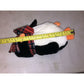 Russ CHATTERS Penguin Black White w Scarf 8” Plush Stuffed Animal RUSS