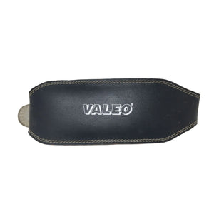 Valeo 6" Leather Weightlifting Belt - Back Support for Body Builders and Weight Lifters